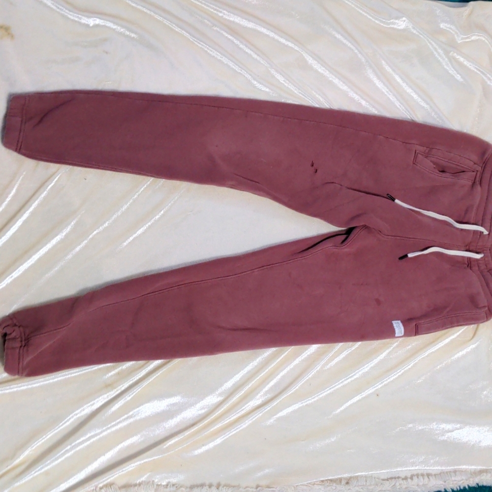 Hollister Sweatpants | Stacked Fit | Extra Small | Red/Pink